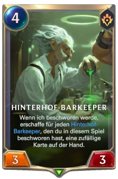 Hinterhof-Barkeeper