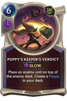 Poppy's Keeper's Verdict