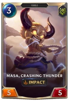 Masa, Crashing Thunder